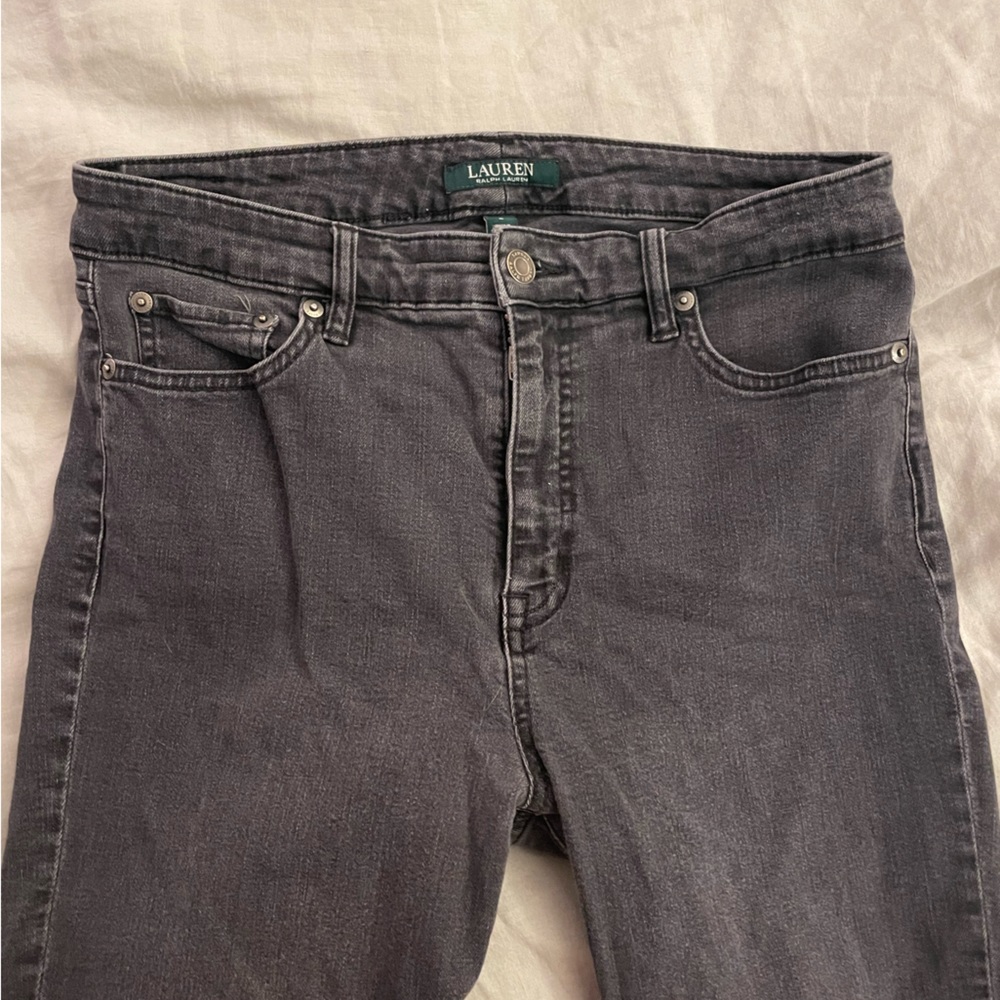 Ralph Lauren Straight Cut Black Jeans Size 8